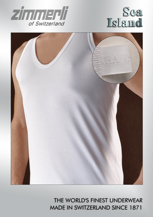 RARE- Certified Sea Island Cotton Vest/Tank Shirt