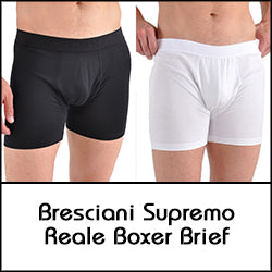 Bresciani Supremo Reale Closed Fly 2-Ply Egyptian Cotton Low-Rise Boxer