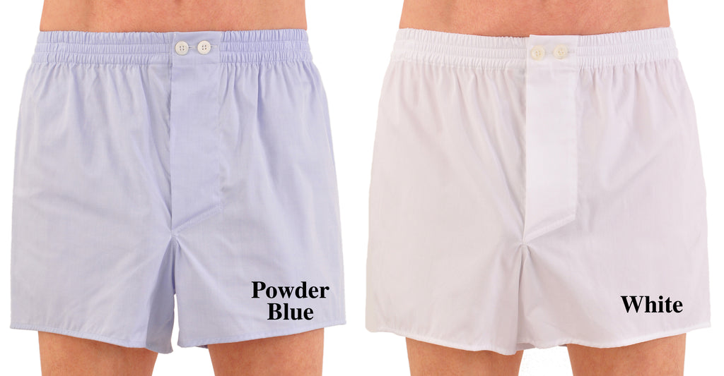 World's Finest Woven Boxer Shorts - Swiss Cotton Pinpoint
