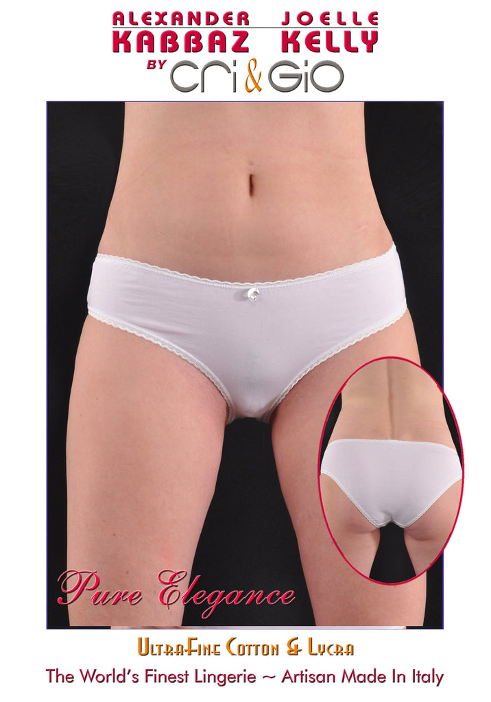 A Kabbaz-Kelly Design: Pure Elegance Soft Italian Cotton Bikini Panty
