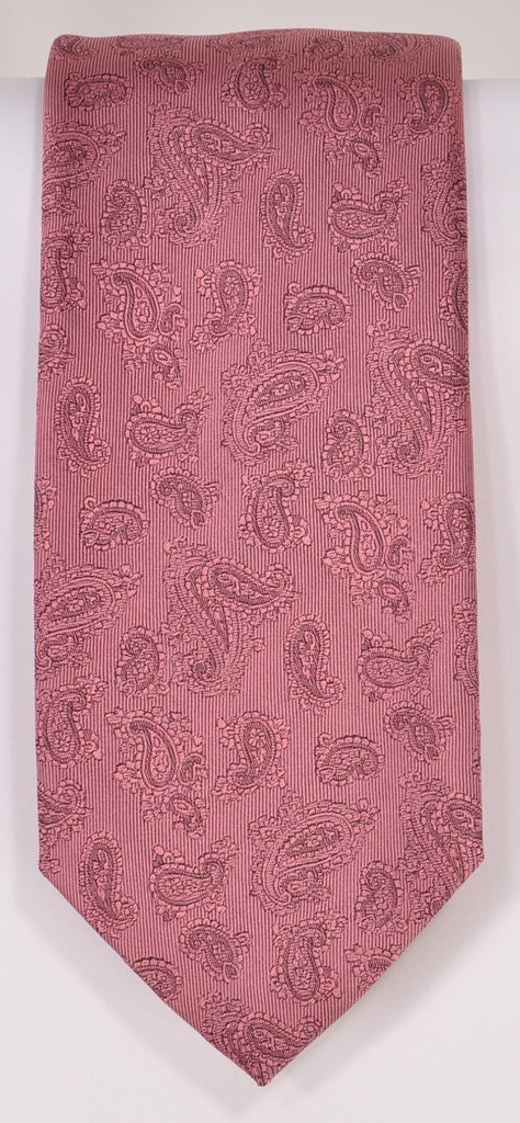 Classic Kabbaz-Kelly Exclusive Limited Edition: Pink Solid Handmade Italian Silk Necktie