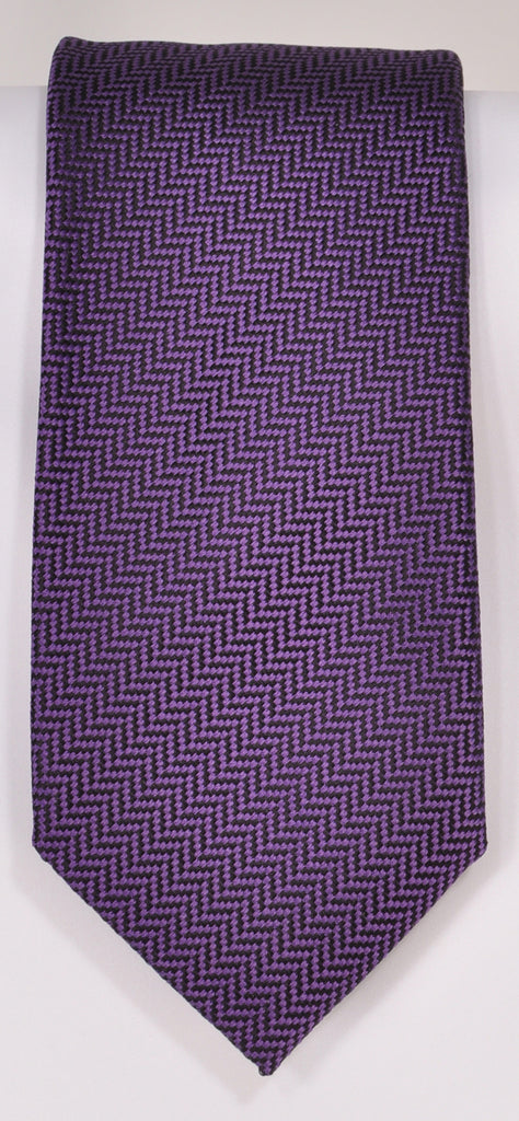 Classic Kabbaz-Kelly Exclusive Limited Edition: Purple Solid Handmade Italian Silk Necktie