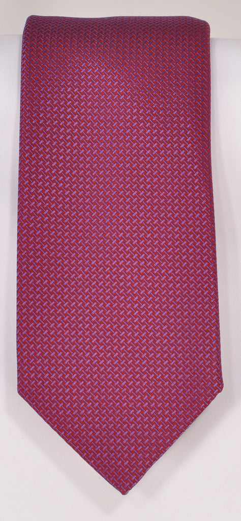 Classic Kabbaz-Kelly Exclusive Limited Edition: Red Solid Handmade Italian Silk Necktie
