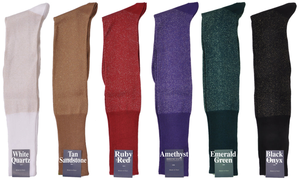 Sophisticated Brilliance Egyptian Cotton Over-the-Calf Socks