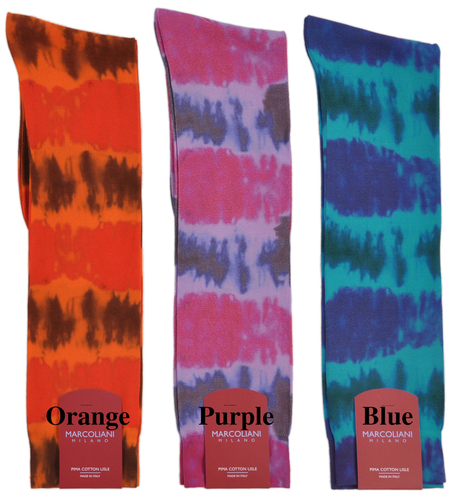 Tie Dye Over-the-Calf Cotton Fun Socks