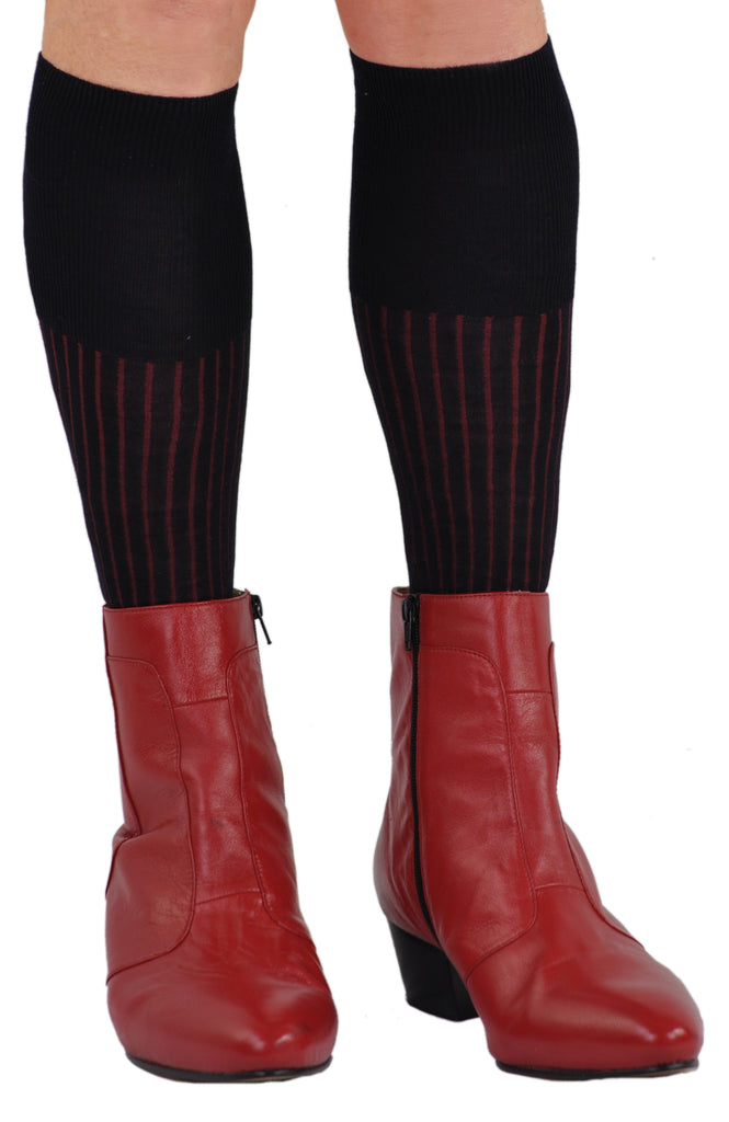 Navy/Red as a Boot Sock