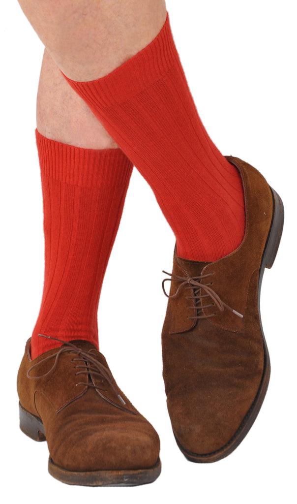 Bresciani Cashmere Winter Weight Mid-Calf Ribbed Socks
