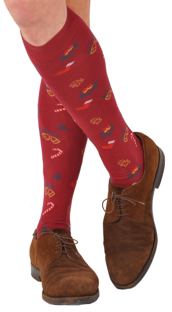 Bresciani Limited Edition Exclusive Mid-Calf Christmas Socks