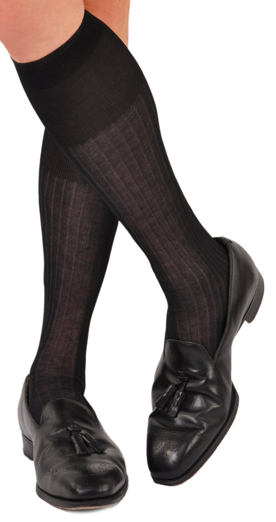 Over-the-Calf Shown in Black/Flannel