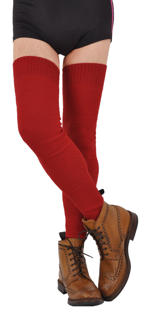 Exceptionally Long Above-The-Knee ExtraFine Thick Merino Socks