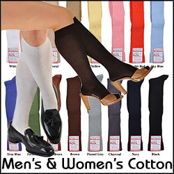 A Kabbaz-Kelly Exclusive: ExtraFine Two-Ply Egyptian Cotton Over-the-Calf/Knee-High Socks