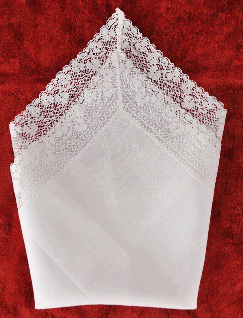 Ladies' Traditional Irish Linen and Spanish Cotton Handkerchiefs - Embroidery Available