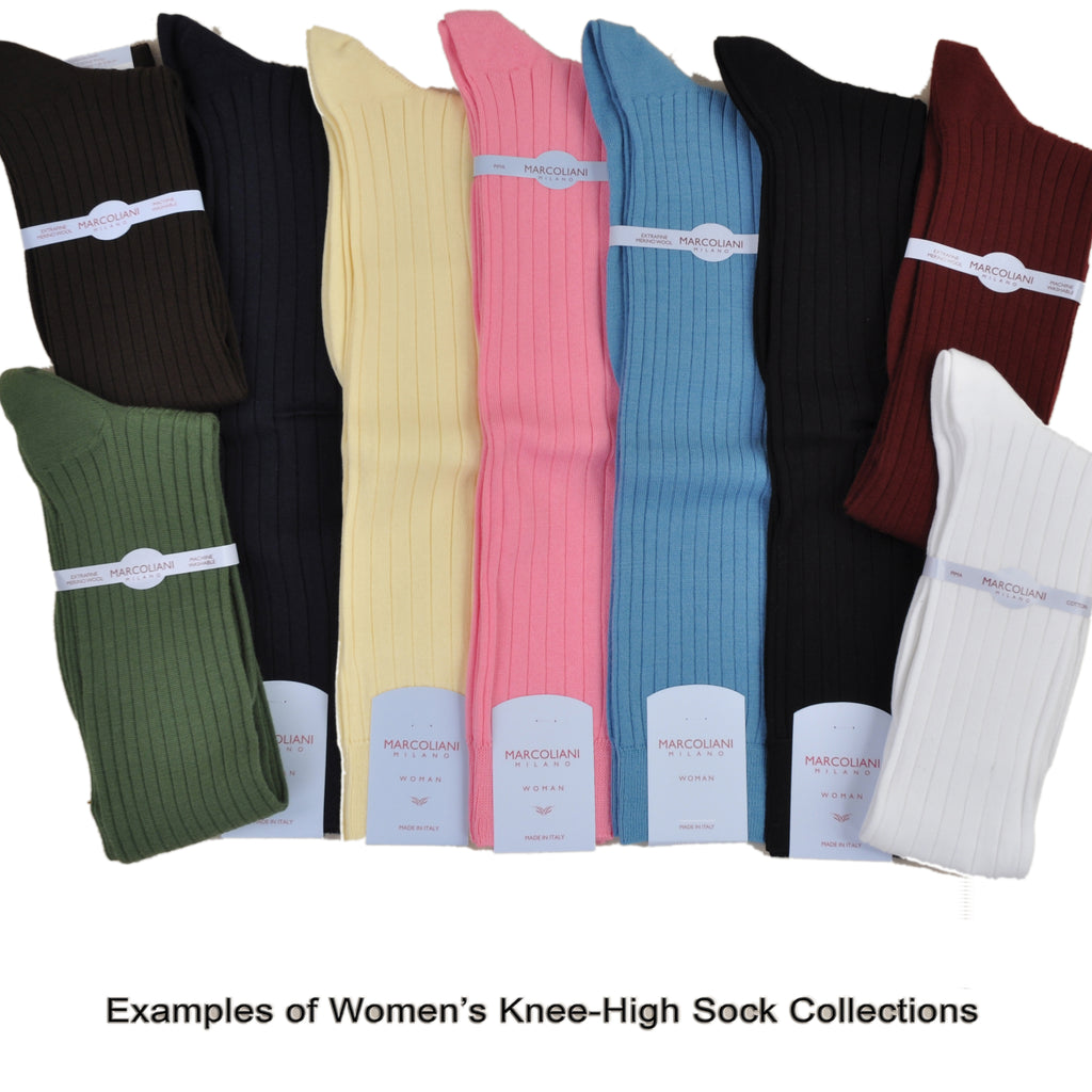 Marcoliani Women's Knee-High Solid Colors 5 Pair Pack