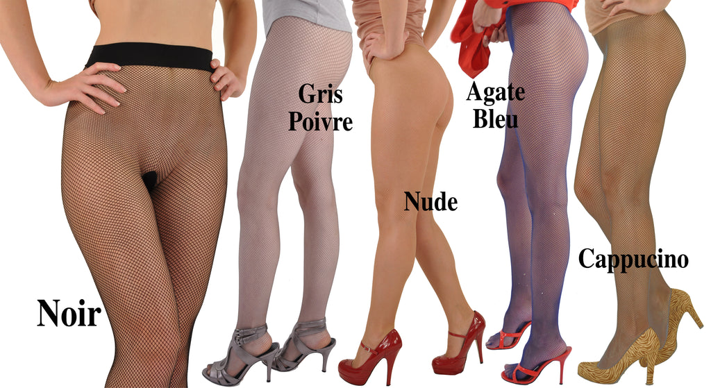 Gerbe-Paris Reselle Fine Fishnet Seamless French Pantyhose Tights