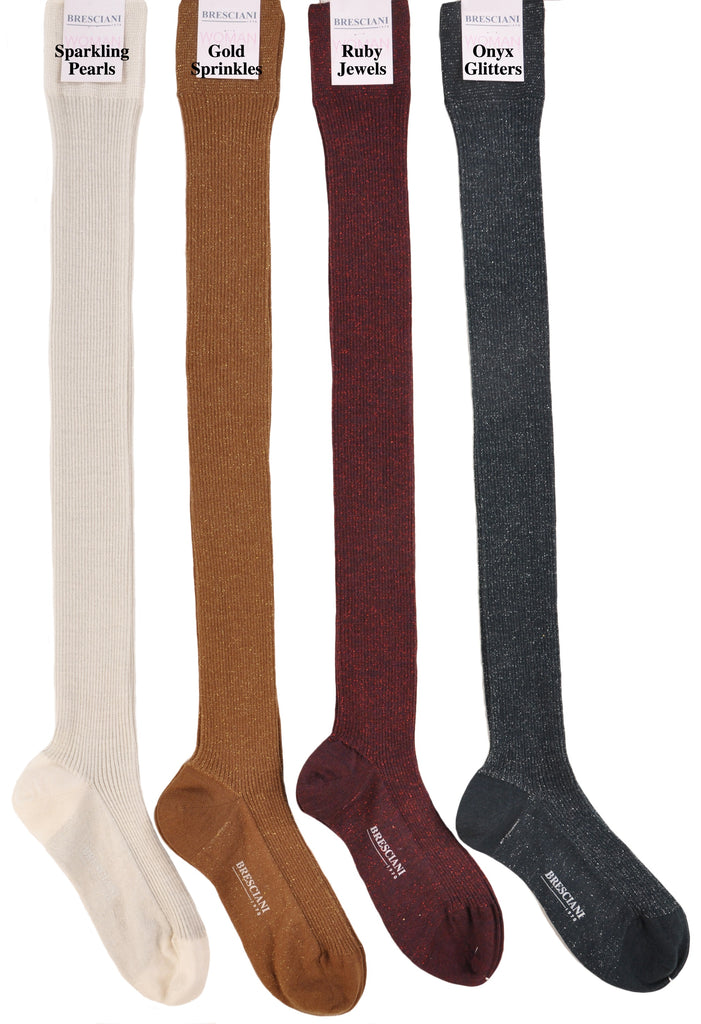 ExtraFine Merino Over-the-Knee Glitter Socks