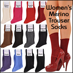 A World's Finest Selection: ExtraFine Merino Elite Rib Trouser Socks