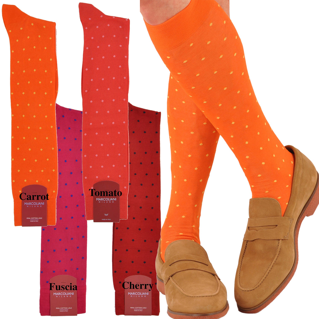 OSFM Cotton Fun Dots Over-the-Calf Socks