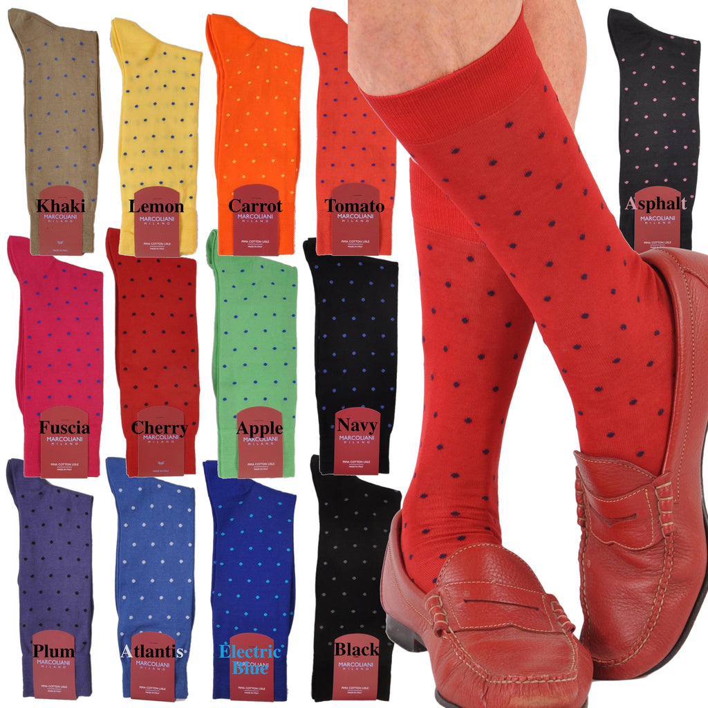 OSFM Cotton Fun Dots Mid-Calf Socks