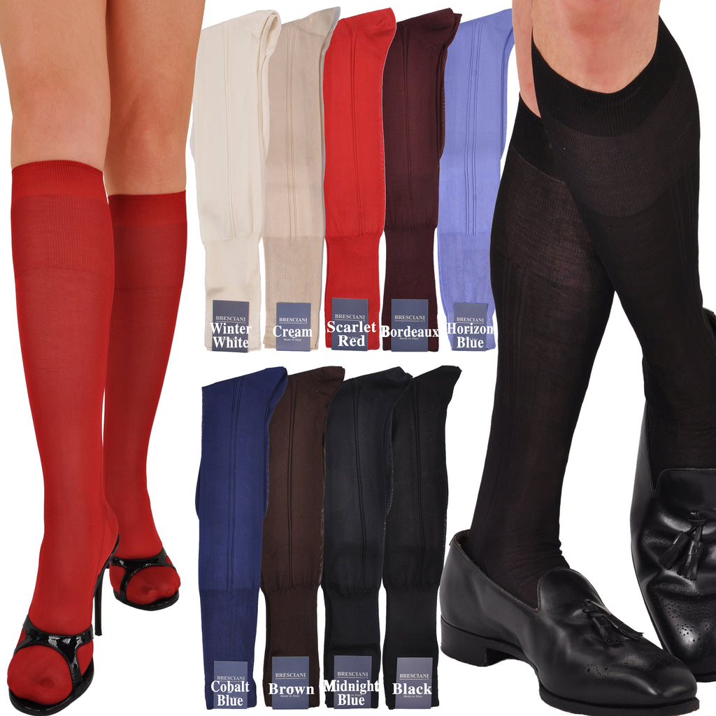Breathtaking: Pure Silk Over-the-Calf / Knee-High Socks