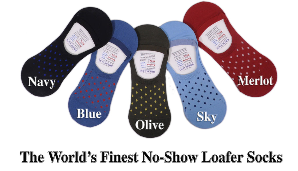 A World's Finest Selection: Cotton No-Show Fancy Dots Loafer Socks