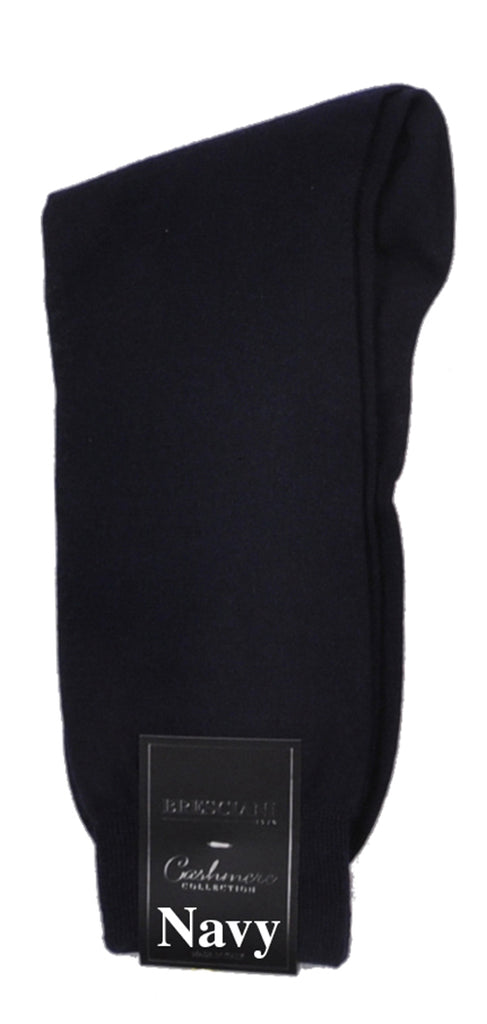 Bresciani's World's Finest Mid-Calf/Trouser Length Pure Cashmere Dress Socks-Exclusive