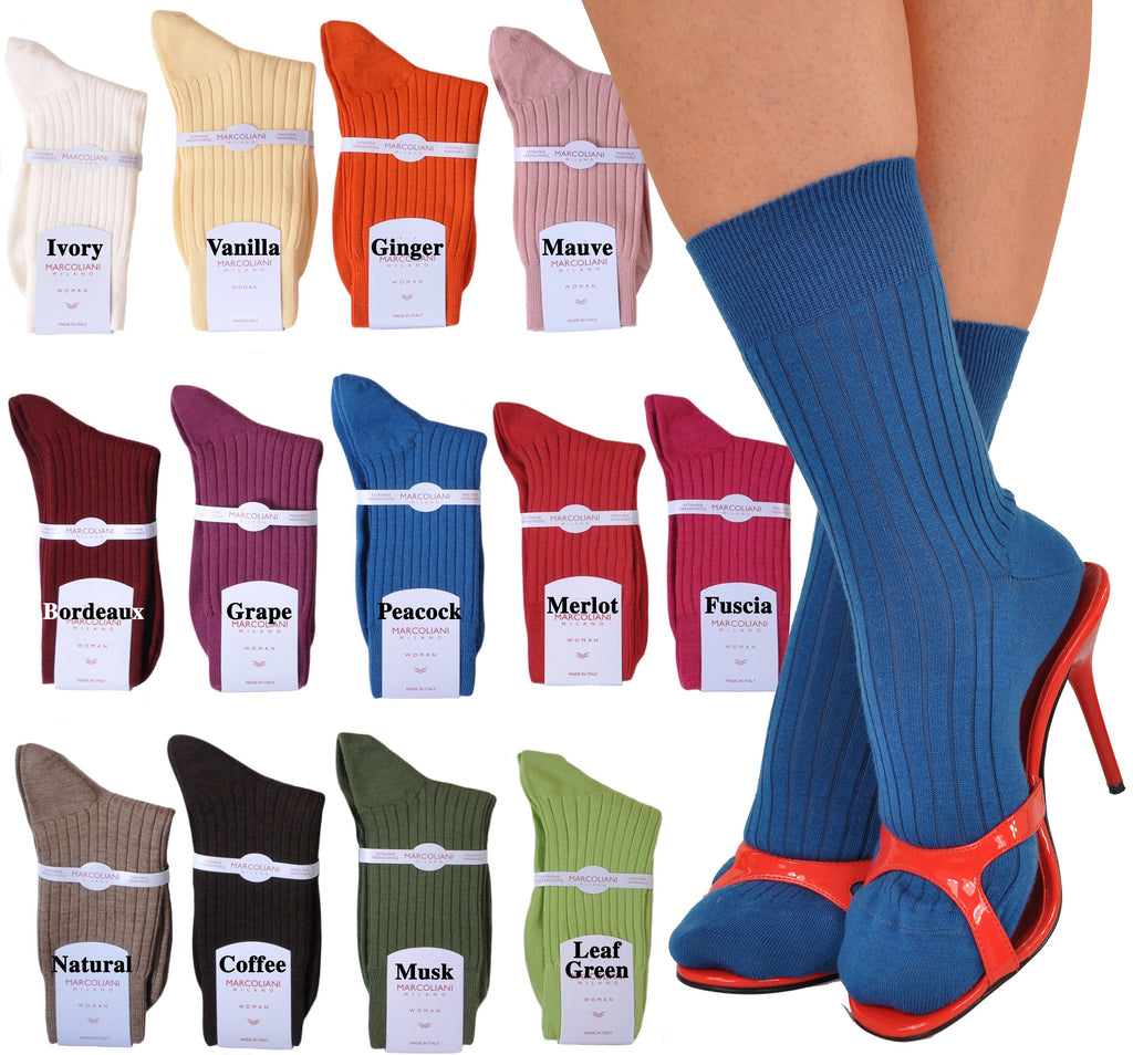 Marcoliani Women's Merino Ankle/Trouser Dress Socks