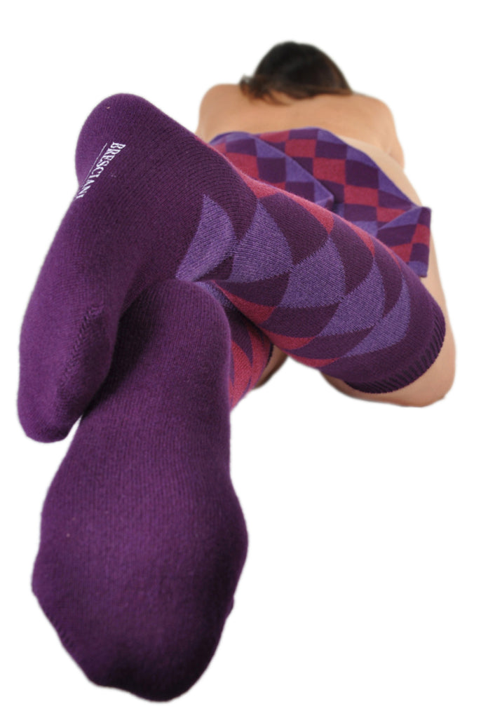 Purples (Shown in Over-the-Calf/Knee-High Length)